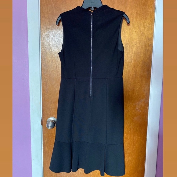Kenneth Cole Black Ruffle Hem Dress M - Picture 2 of 2